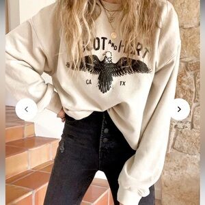 Ascot + Heart Eagle Pullover Sweatshirt Small